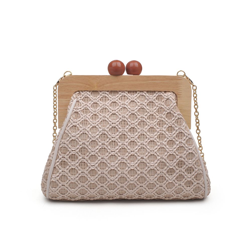 Product Image of Moda Luxe Brenna Clutch 842017125495 View 7 | Natural