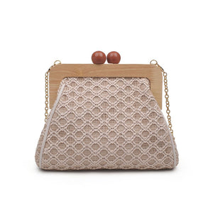 Product Image of Moda Luxe Brenna Clutch 842017125495 View 7 | Natural