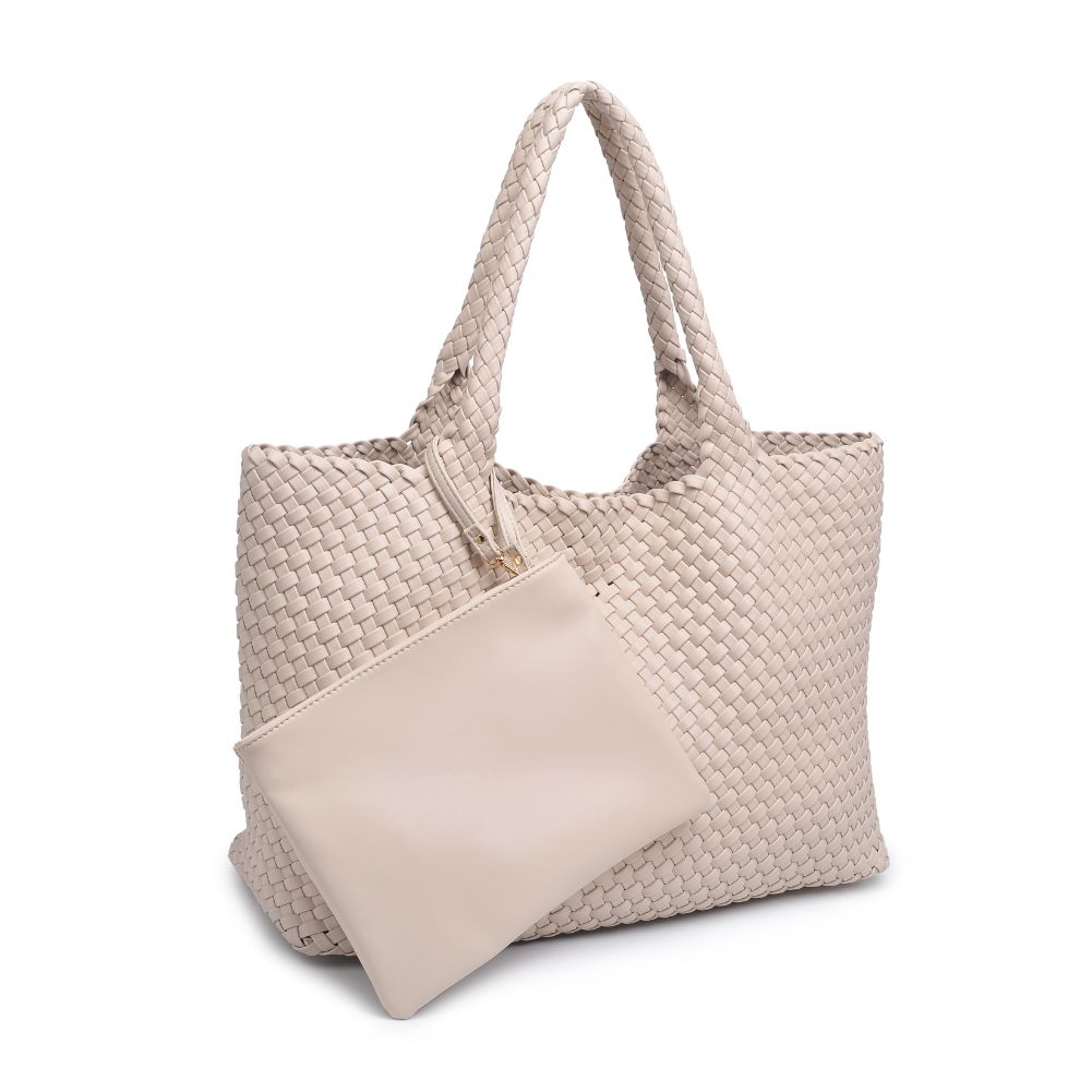 Product Image of Moda Luxe Solana Tote 842017132158 View 6 | Ivory