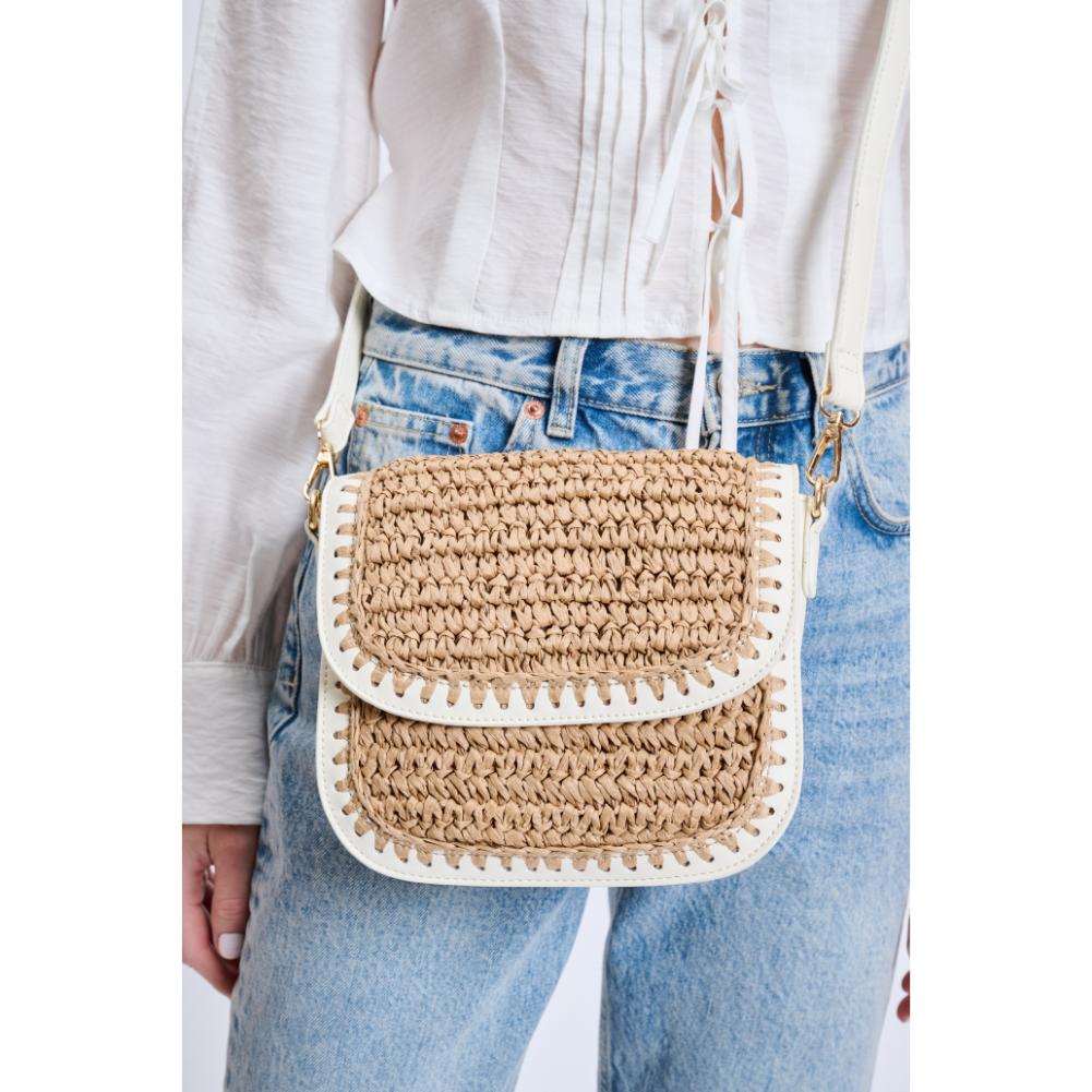 Woman wearing Ivory Moda Luxe Modish Crossbody 842017135104 View 4 | Ivory