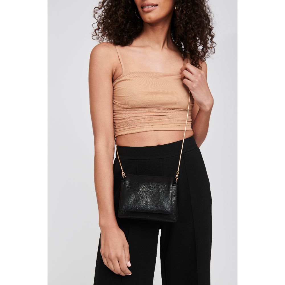 Woman wearing Black Moda Luxe Huxley Crossbody 842017125952 View 1 | Black