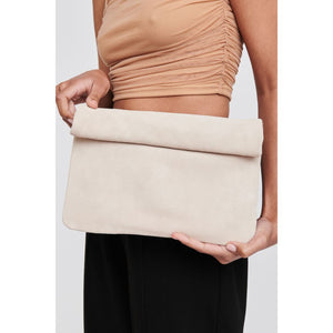 Woman wearing Blush Moda Luxe Gianna Clutch 842017101543 View 1 | Blush