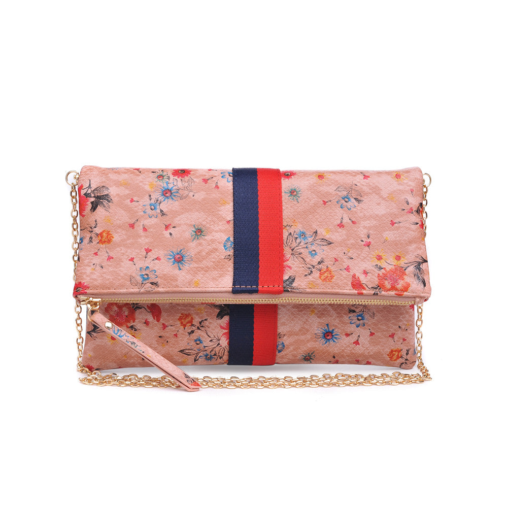 Product Image of Moda Luxe Jules Print Clutch 842017119425 View 5 | Blush