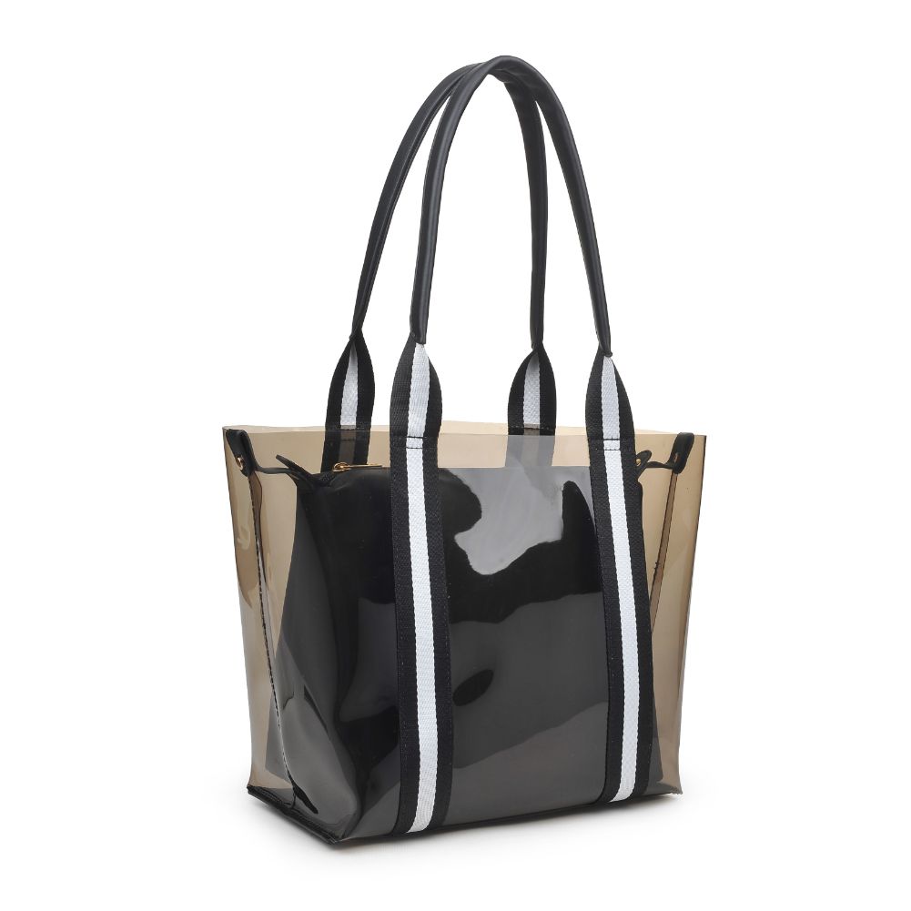 Product Image of Moda Luxe Jacelyne Tote 842017124924 View 6 | Black White