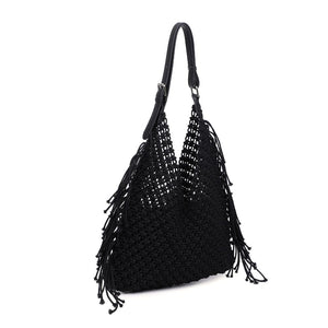 Product Image of Moda Luxe Ariel Hobo 842017131809 View 6 | Black