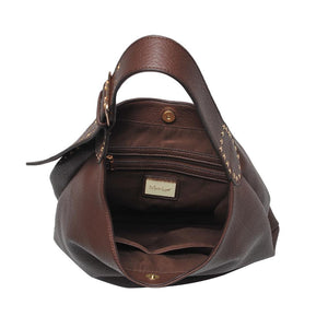 Product Image of Moda Luxe Jacqueline Hobo 842017136996 View 8 | Chocolate