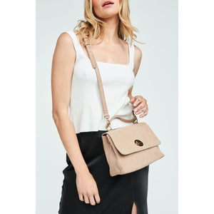 Woman wearing Natural Moda Luxe Annie Crossbody 842017120445 View 1 | Natural