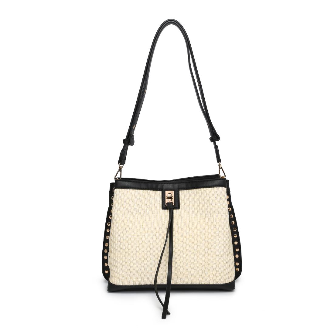 Product Image of Moda Luxe Rina Shoulder Bag 842017138150 View 5 | Ivory Black