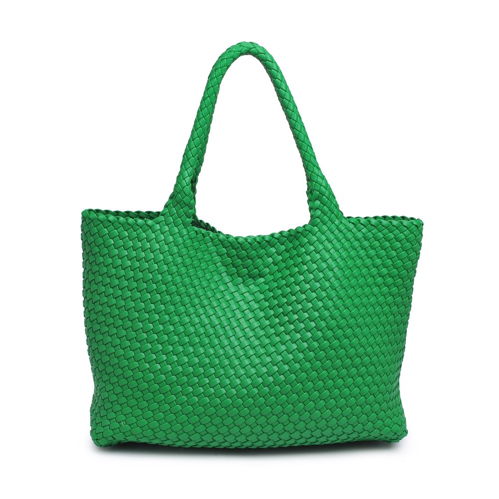 Product Image of Moda Luxe Solana Tote 842017132981 View 7 | Kelly Green