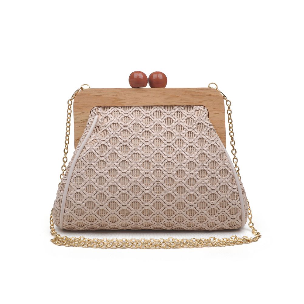 Product Image of Moda Luxe Brenna Clutch 842017125495 View 5 | Natural