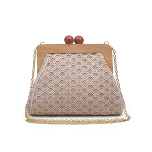 Product Image of Moda Luxe Brenna Clutch 842017125495 View 5 | Natural