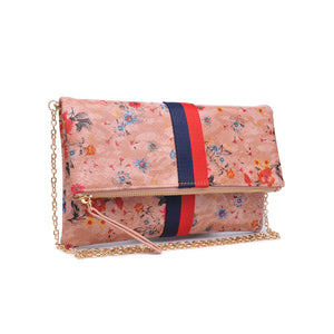 Product Image of Moda Luxe Jules Print Clutch 842017119425 View 6 | Blush