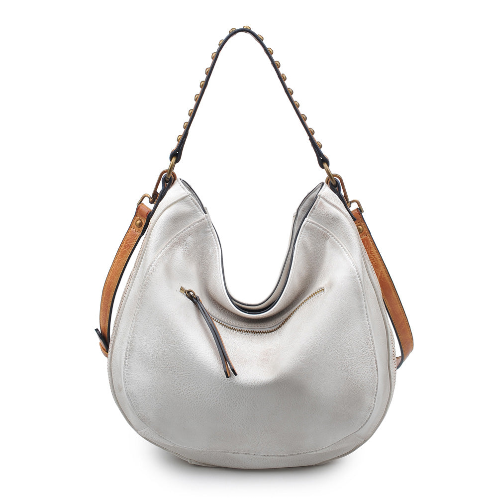 Product Image of Product Image of Moda Luxe Alessandra Hobo 842017113607 View 3 | White