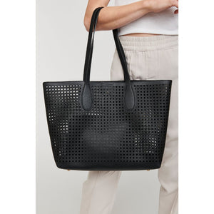 Woman wearing Black Moda Luxe Brazil Tote 842017124207 View 1 | Black