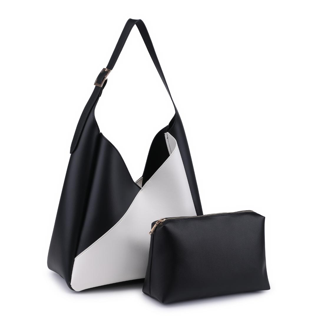 Product Image of Moda Luxe Frankie Hobo 842017138518 View 6 | Ivory Black