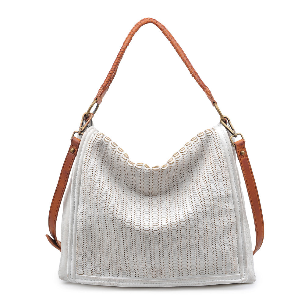 Product Image of Moda Luxe Adriana Hobo 842017113720 View 1 | White