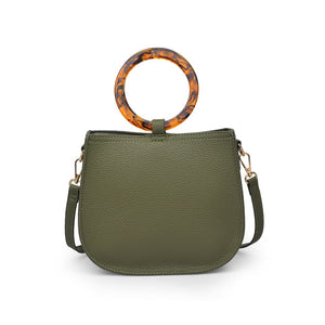 Product Image of Moda Luxe Savanah Pebble Crossbody 842017121558 View 1 | Olive