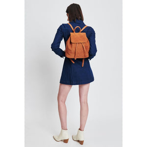 Woman wearing Tan Moda Luxe Quinlan Backpack 842017132882 View 3 | Tan