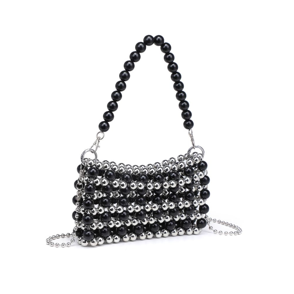 Product Image of Moda Luxe Janet Evening Bag 842017133933 View 6 | Black Silver