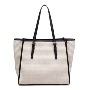 Product Image of Moda Luxe Brixley Tote 842017131618 View 7 | Natural Black