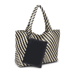 Product Image of Moda Luxe Solana Tote 842017135777 View 6 | Black Ivory