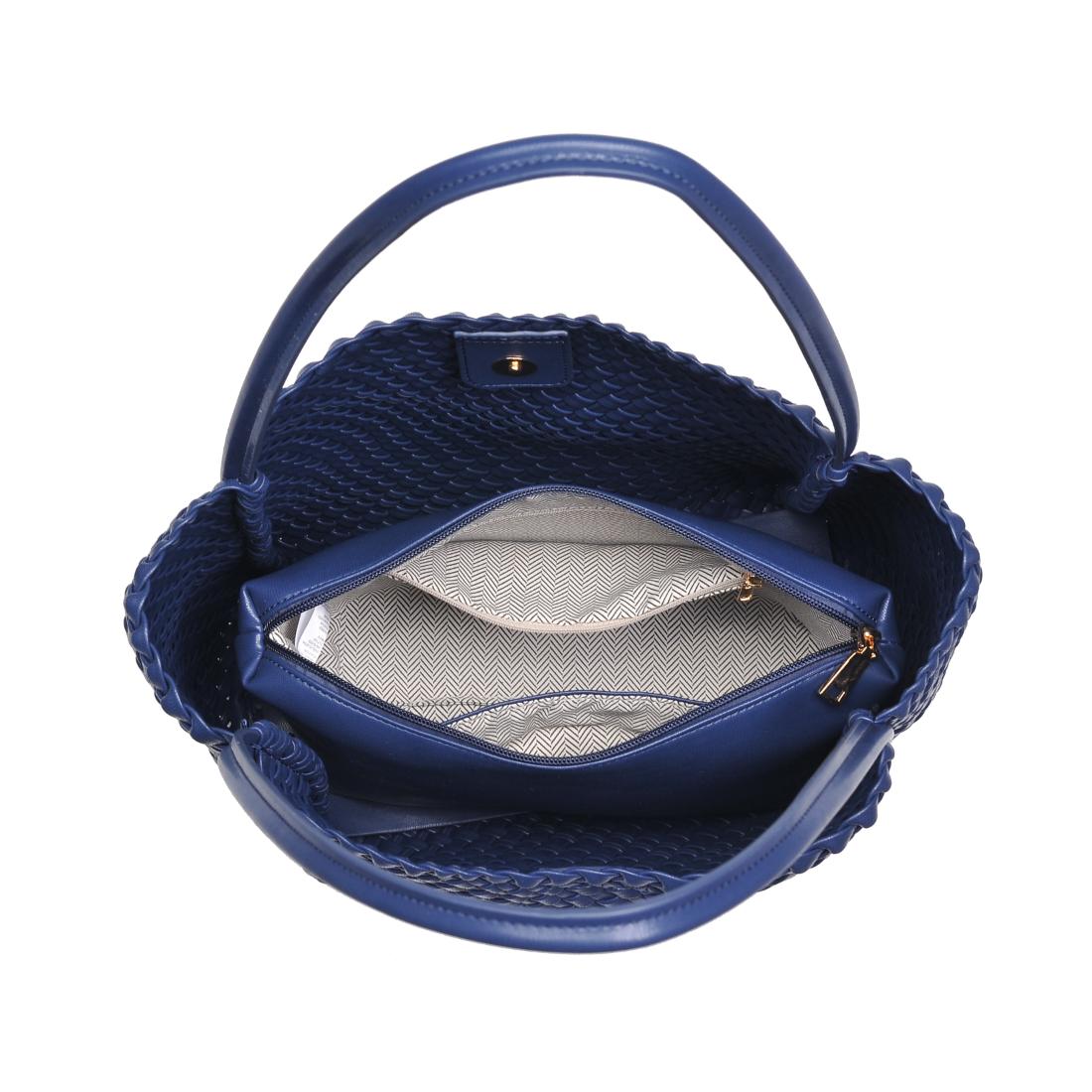 Product Image of Moda Luxe Gladys Tote 842017137276 View 8 | Navy