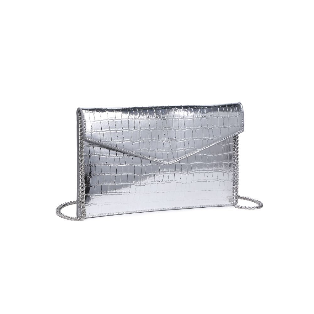 Product Image of Moda Luxe Katniss Clutch 842017133773 View 6 | Silver