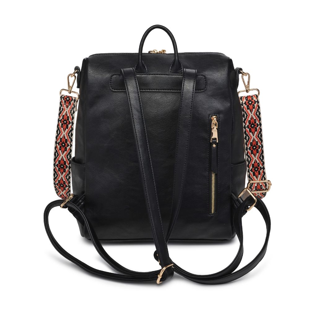 Product Image of Moda Luxe Riley Backpack 842017129394 View 7 | Black