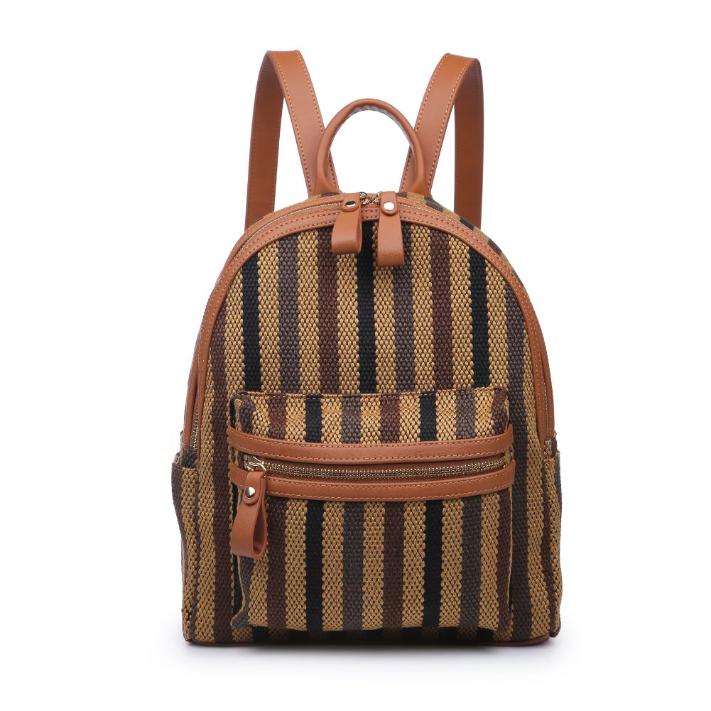 Product Image of Moda Luxe Trent Backpack 842017124450 View 5 | Tan