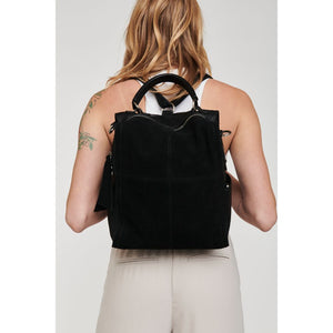Woman wearing Black Moda Luxe Brette Backpack 842017114659 View 1 | Black