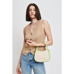 Woman wearing Natural Lime Moda Luxe Aimee Crossbody 842017131199 View 3 | Natural Lime