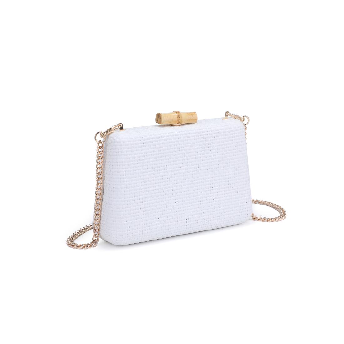 Product Image of Moda Luxe Melina Evening Bag 842017138235 View 6 | White