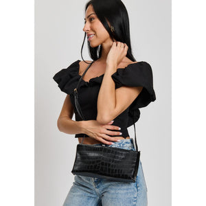 Woman wearing Black Moda Luxe Mandy Crossbody 842017133261 View 3 | Black