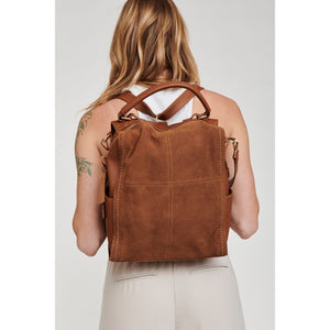 Woman wearing Tan Moda Luxe Brette Backpack 842017114666 View 1 | Tan