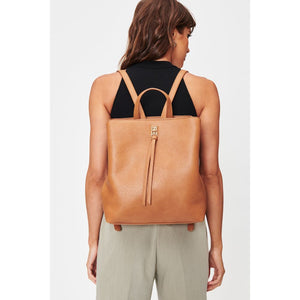 Woman wearing Camel Moda Luxe Sylvia Backpack 842017127871 View 1 | Camel