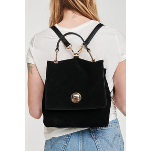 Woman wearing Black Moda Luxe Antoinette Backpack 842017110057 View 1 | Black