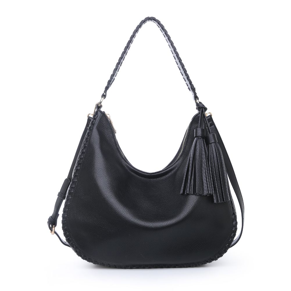 Product Image of Moda Luxe Waverly Hobo 842017124337 View 5 | Black