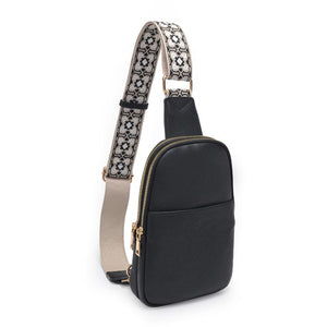 Product Image of Moda Luxe Zuri Sling Backpack 842017135838 View 6 | Black