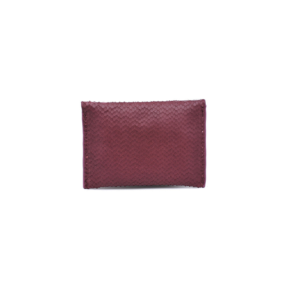 Product Image of Product Image of Moda Luxe Elle Lizard Burgundy Wallet 842017119845 View 3 | Burgundy