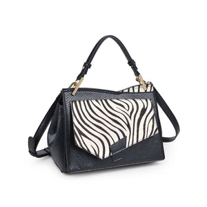 Product Image of Moda Luxe Camila Zebra Satchel 842017121602 View 6 | Zebra