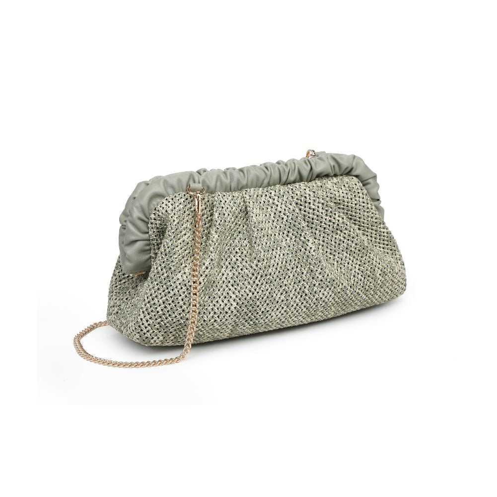 Product Image of Moda Luxe Delvina Clutch 842017131670 View 6 | Sage