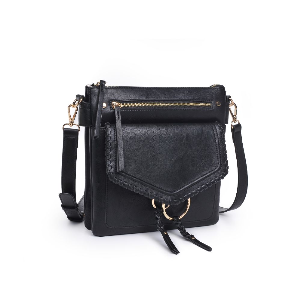 Product Image of Moda Luxe Leslie Messenger 842017128175 View 6 | Black