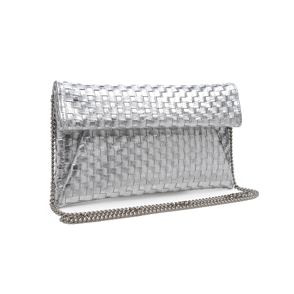 Product Image of Moda Luxe Audrey Clutch 842017118138 View 6 | Silver