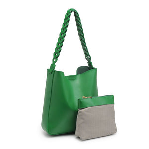 Product Image of Moda Luxe Nemy Tote 842017132325 View 7 | Kelly Green
