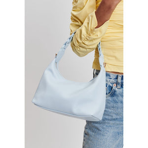 Woman wearing Baby Blue Moda Luxe Taja Shoulder Bag 842017132509 View 1 | Baby Blue