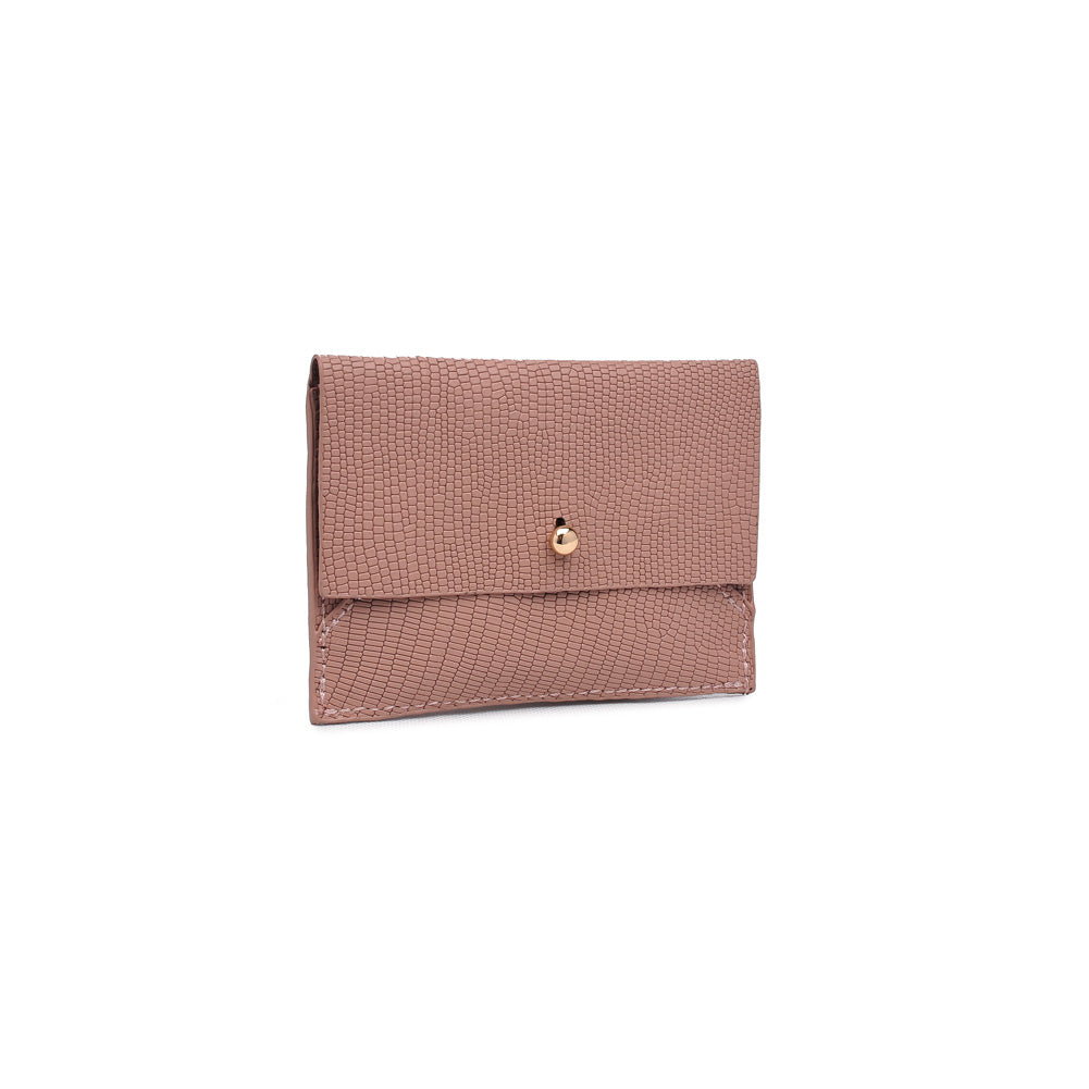 Product Image of Moda Luxe Elle Croc Petite Card Holder 842017119951 View 2 | Mauve