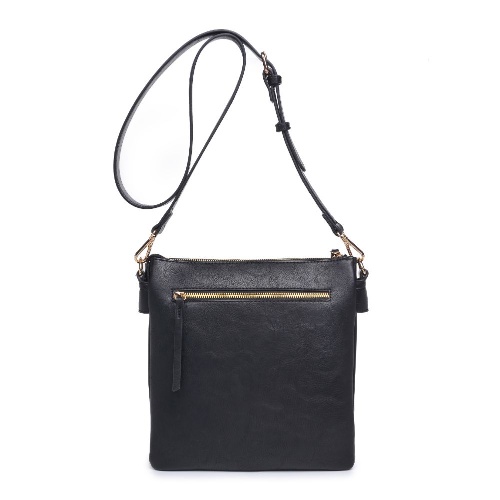 Product Image of Moda Luxe Leslie Messenger 842017128175 View 7 | Black