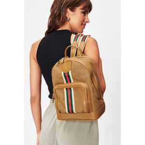 Woman wearing Camel Moda Luxe Scarlet Backpack 842017128243 View 2 | Camel