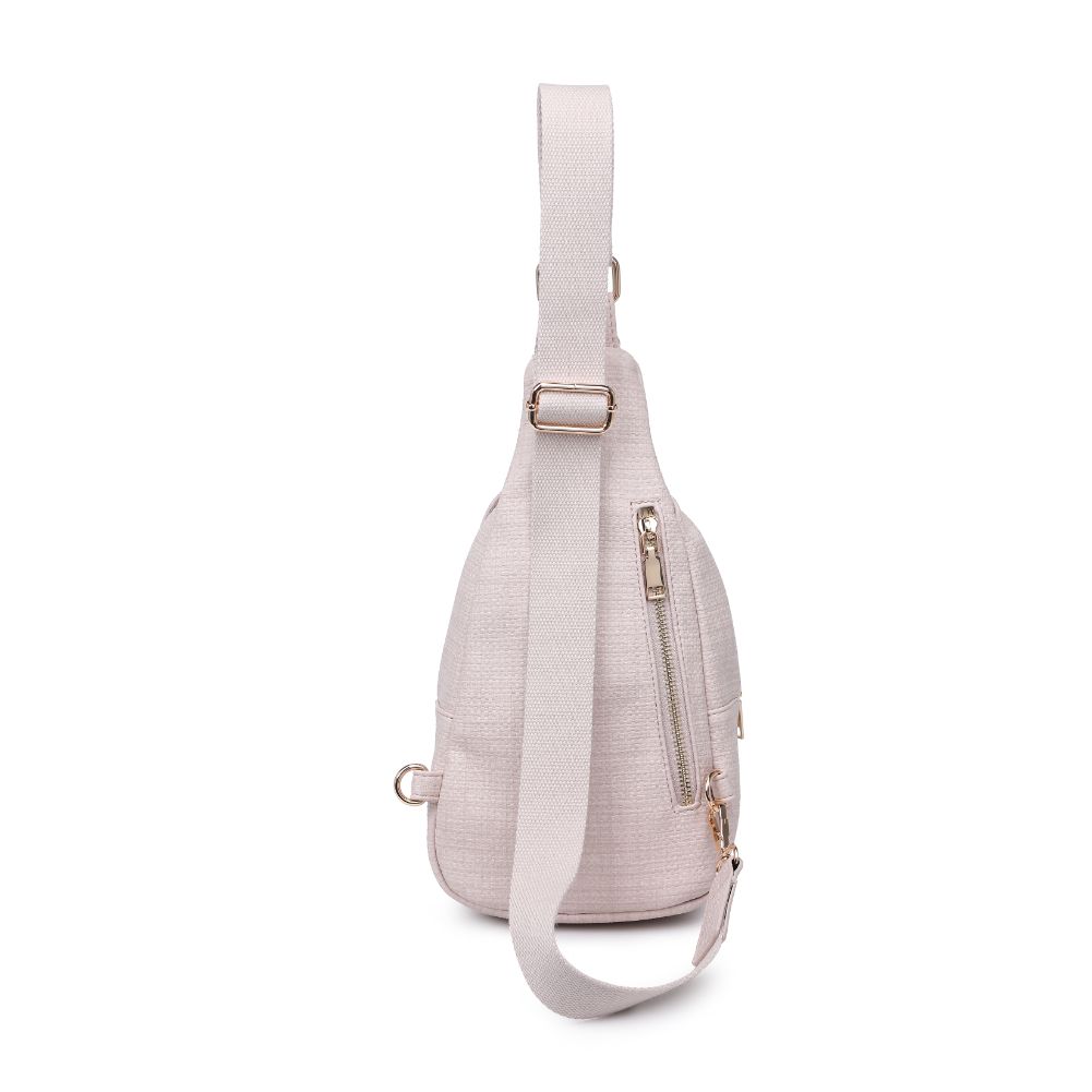 Product Image of Moda Luxe Regina - Coated Canvas Sling Backpack 842017132615 View 7 | Bone