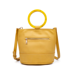 Product Image of Product Image of Moda Luxe Clarice Bucket 842017120339 View 3 | Mustard